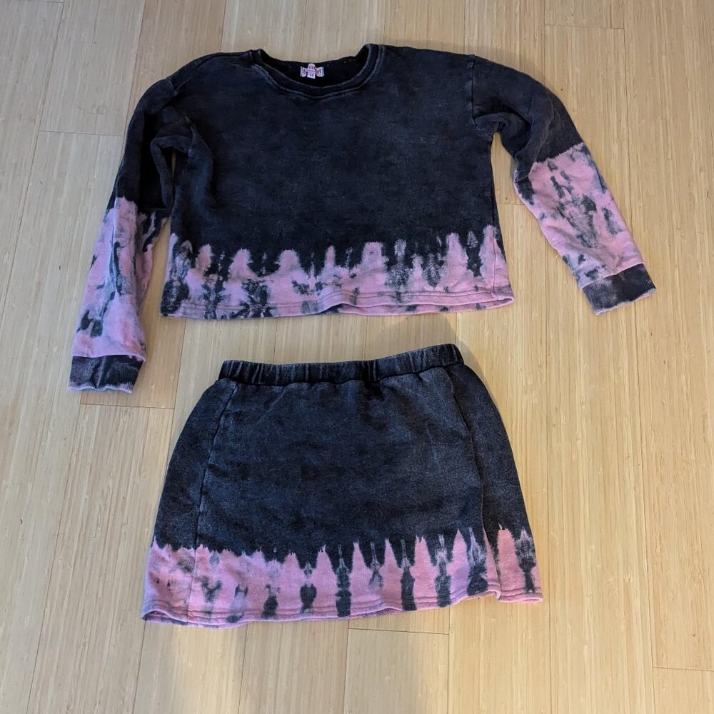 Haven girl tie dye cropped set